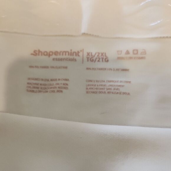 Shapermint Essentials All Day Everyday High Waisted Cream Shaper Shorts XL XXL - Picture 3 of 4